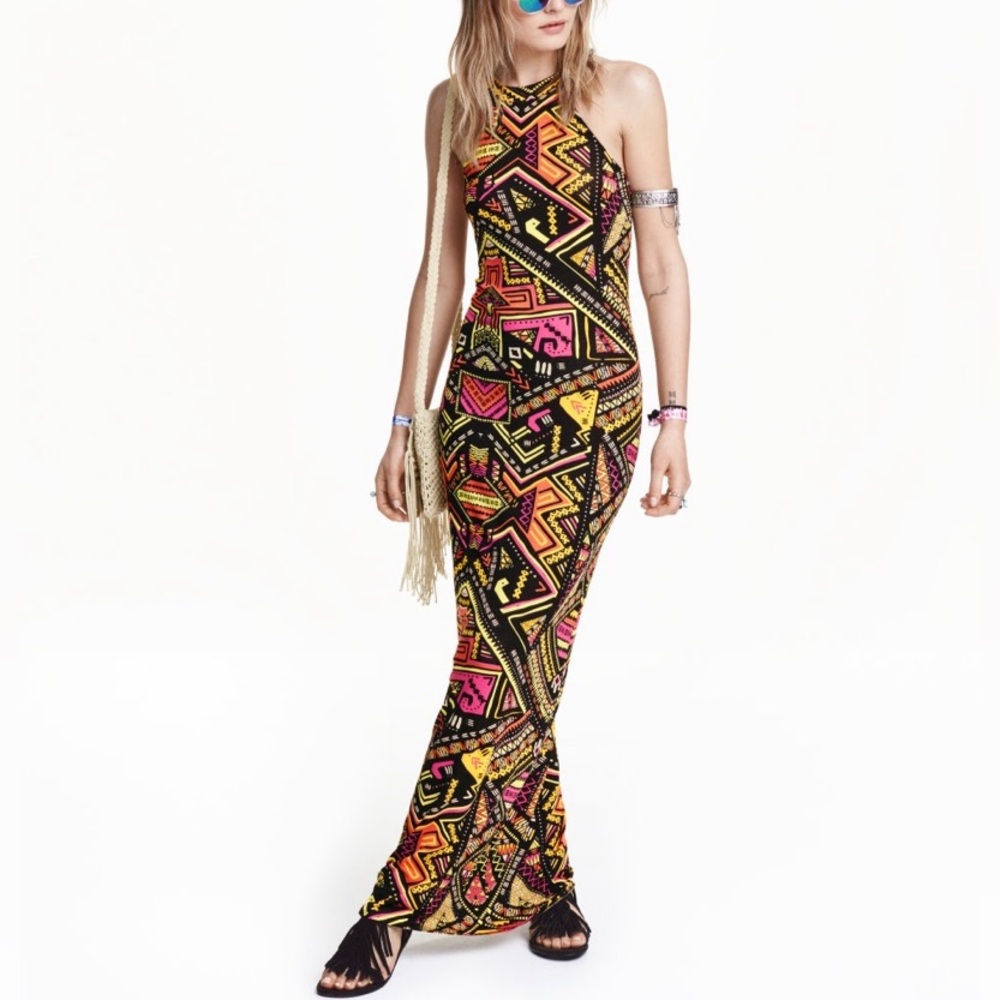 H&M Coachella Tribal Maxi Dress